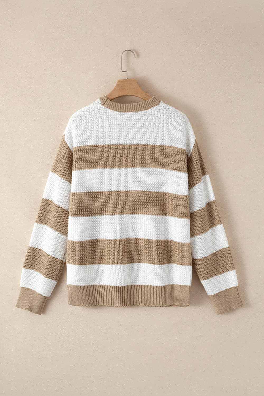 Chic color block knitted sweater - Love Salve